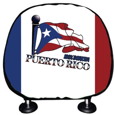 Puerto Rico Flag Headrest Cover Headrest Cover Puerto Rico One Size